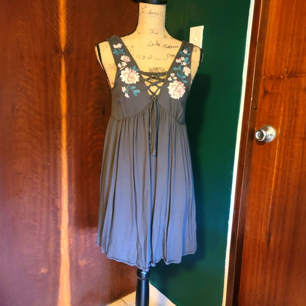 Aeropostal Mini Gray dress
